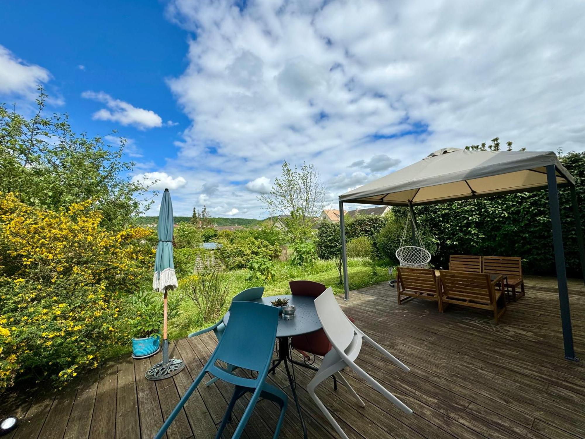 La Mandragora - Maison Avec Jardin Et Poele A Bois Vernon  Bagian luar foto